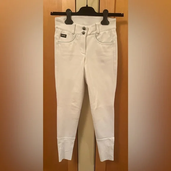 Iago Italia Equestrian Riding Show Breeches, White, Size 22, Great Condition! - Picture 5 of 16